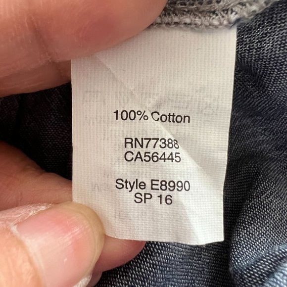 Madewell Navy Oversized Boxy Cotton Courier Shirt in Lilydale Stripe Sz XS - Picture 11 of 13